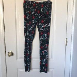 Joy Happy Merry Holiday Leggings